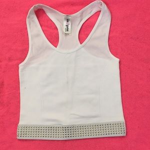 Crop top with gold studs